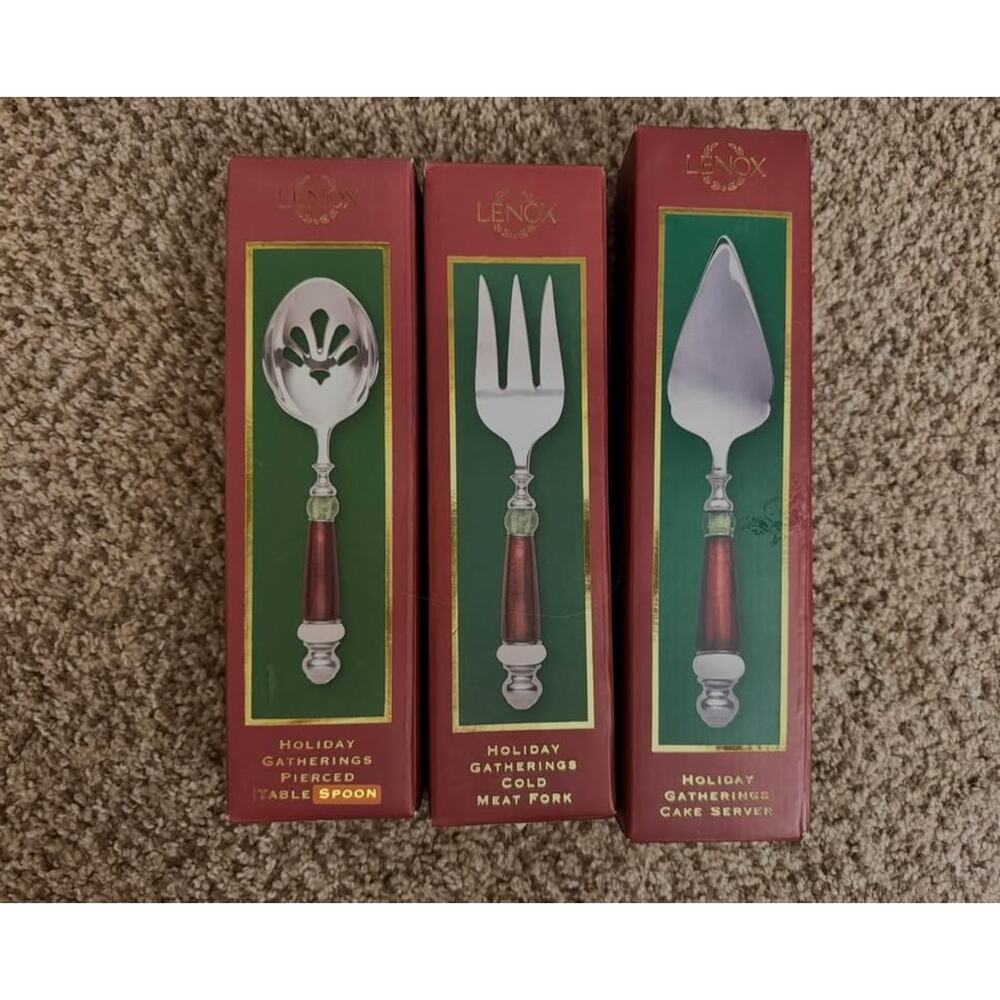 LENOX Holiday Gathering Flatware 3-Piece Set